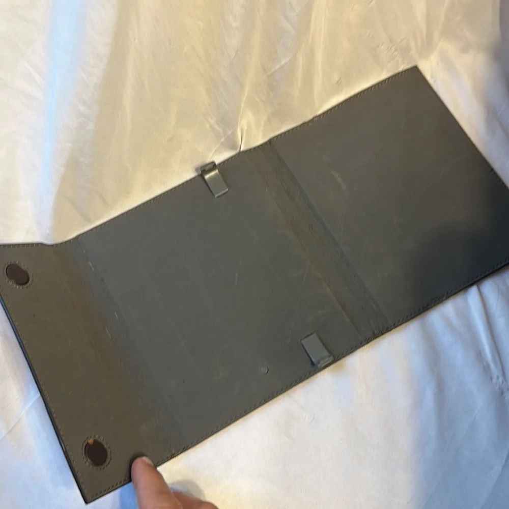 Brown Leather Folio Case for Barnes & Noble Nook Device